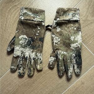 Cabellas Men's Camouflage Shooting Gloves - 2XL, strata pattern